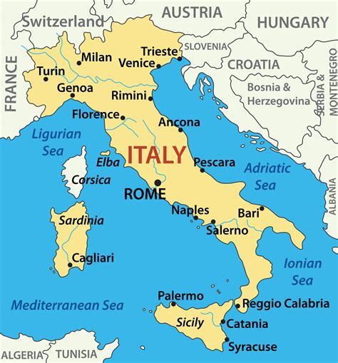 map of italy.